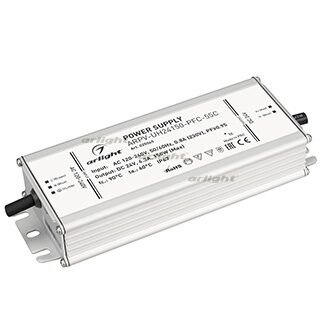 Блок питания ARPV-UH24150-PFC-55C (24V, 6.3A, 150W) (ARL, IP67 Металл, 5 лет)