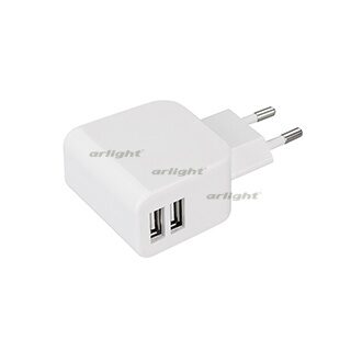 Блок питания ARDV-16-5V-USB DUO (5V, 3.1A, 16W, White) (ARL, Адаптер)